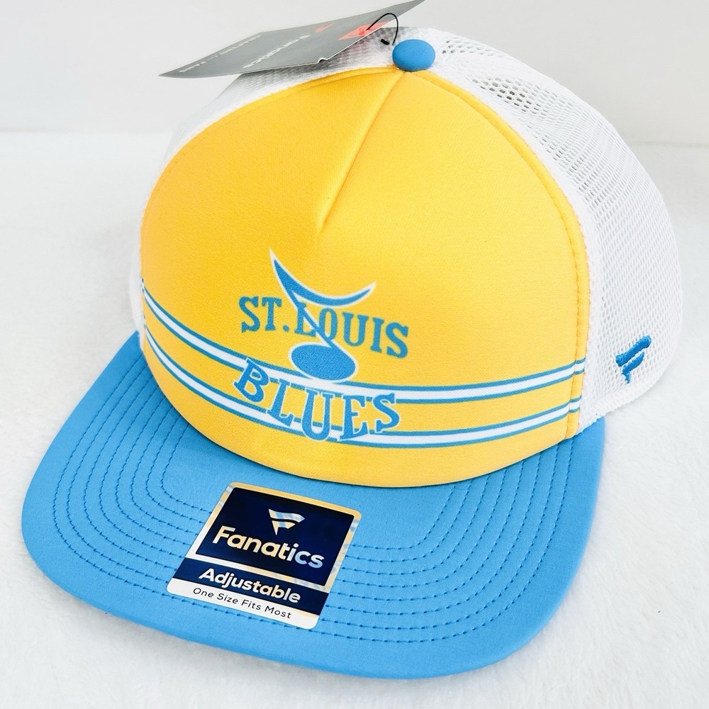 Fanatics St. Louis Blues Special Foam Hat‎ Cap Adjustable Snapback Yellow NHL